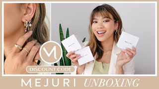 NEW Mejuri Charms & Hoops Unboxing & styling ✨ Earring Stack ideas - gold, diamond, vermeil, pearls!