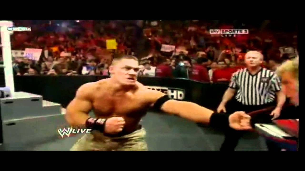 Wwe Rage WWE RAW 01/16/12 - Cena goes Rage-Mode - YouTube