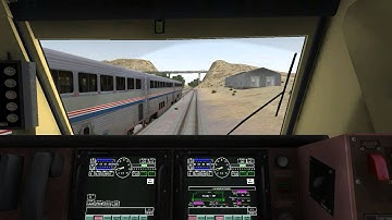 Run 8 Train Simulator Amtrak meet en Victorville