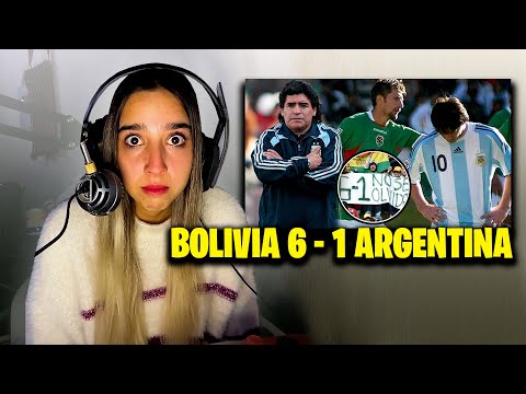 MEXICAN GIRL REACTS TO THE STADIUM WITHOUT OXYGEN IN BOLIVIA AND THE 6-1 DESTRUCTION OF ARGENTINA!