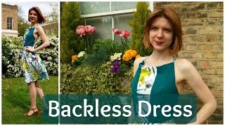 Sew and Tell: Self Drafted Backless Dress!