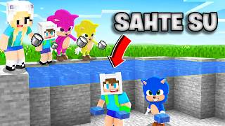 ENES VE BEBEK SONİC AİLELERİ TROLLEMEK İÇİN SAHTE SU KULLANDI 😱 Minecraft