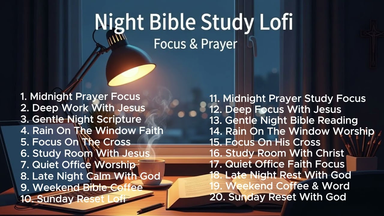 1 Hour Christian Lofi Worship  Night Bible Study, Work & Prayer Focus (2026)
