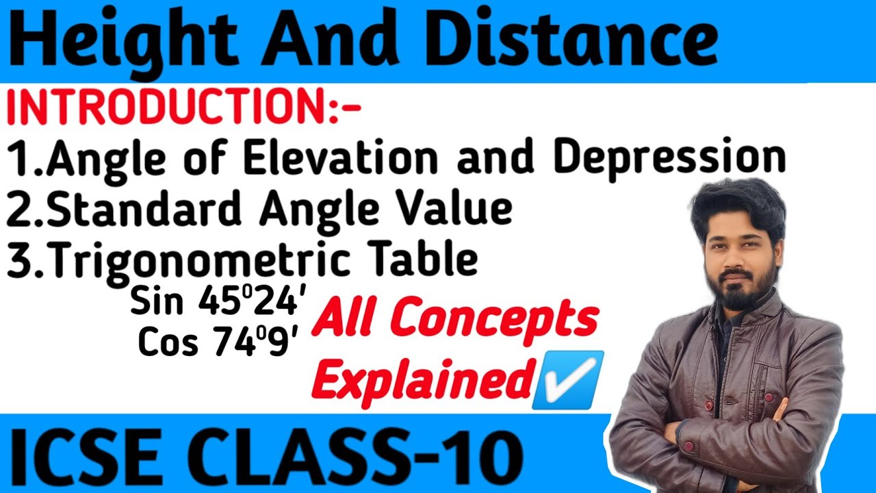 Height and Distance ||Full concept in one lecture
