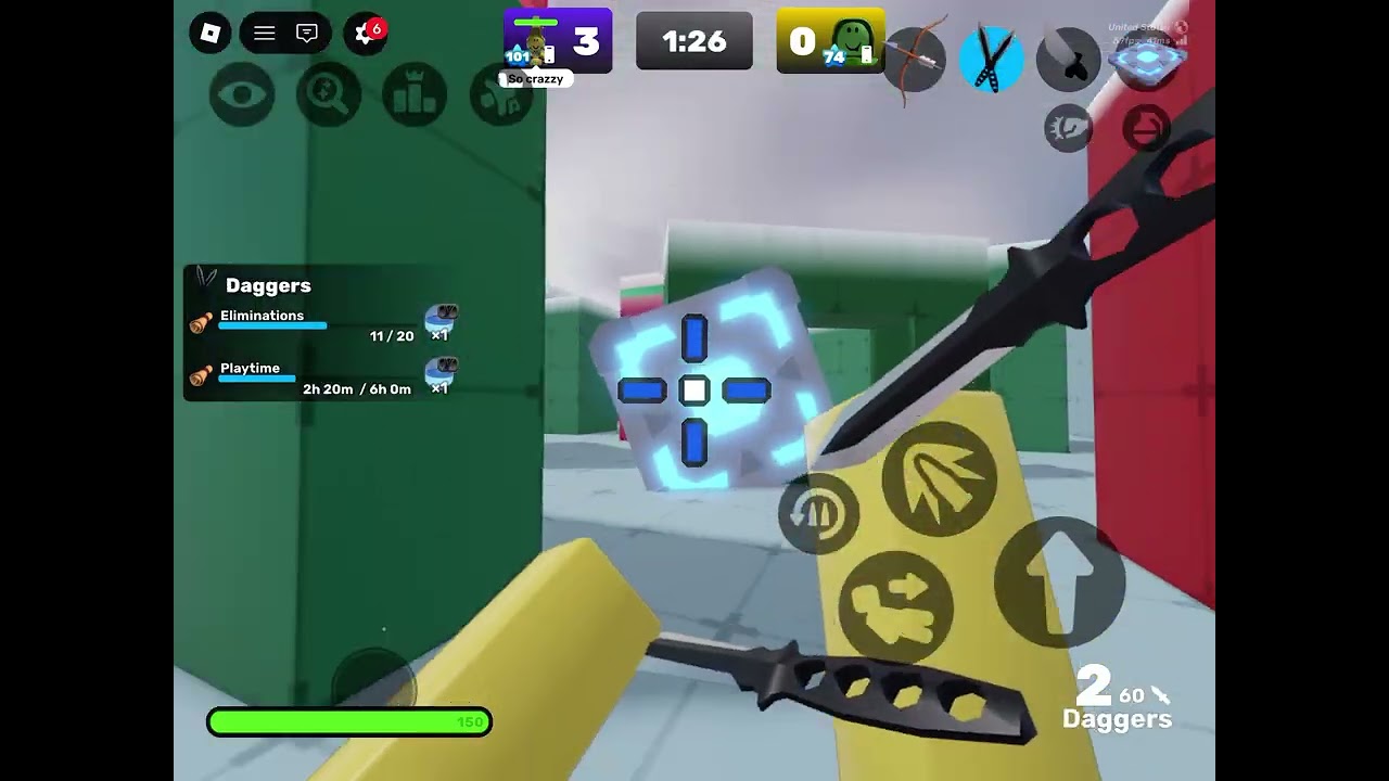 1v1ing my friend but only nife and jump pad