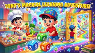 Tony’s Magical Learning Adventure! | ABC, Numbers, Colors, Animals, Phonics & Educational for Kids