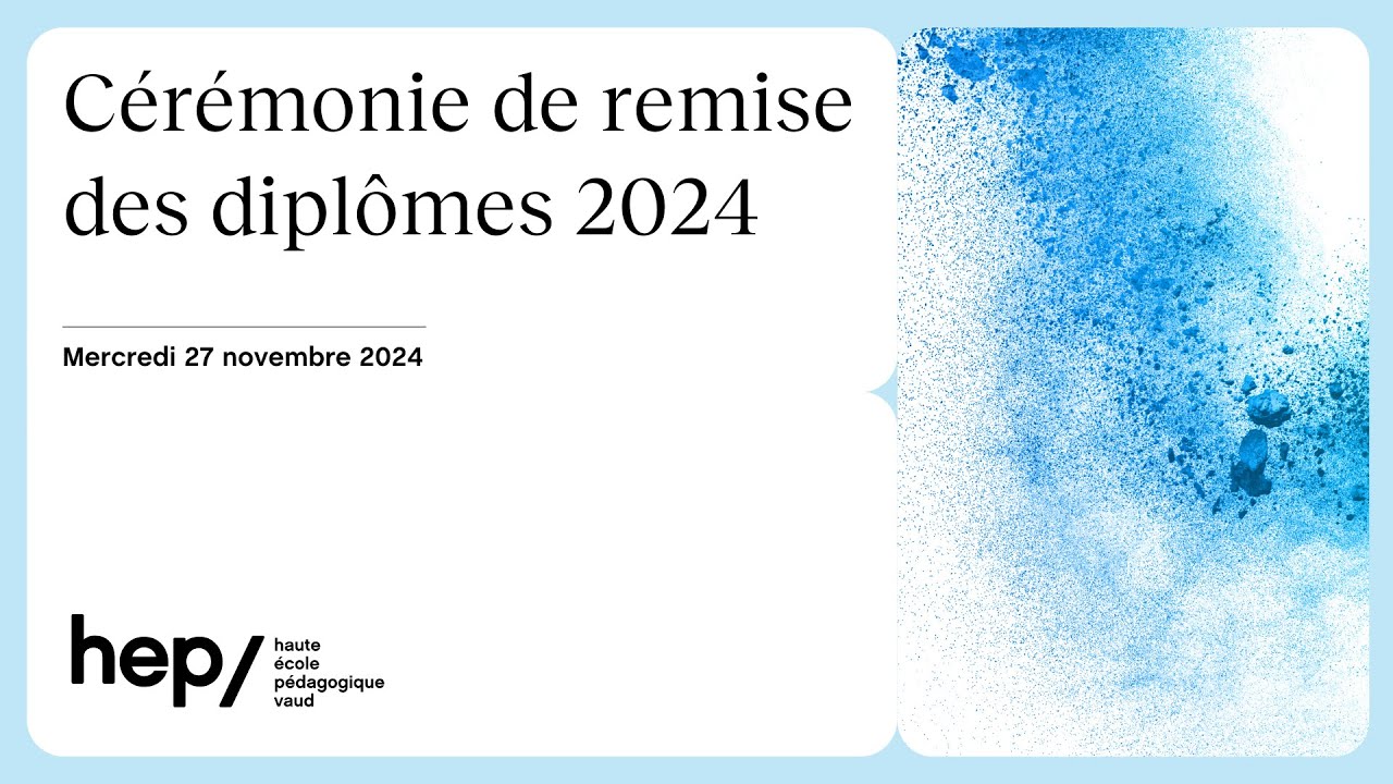 Cérémonie de remise des diplômes 2024 de la HEP Vaud