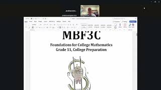 MBF3C Class 1: Lesson 1, KQ 1