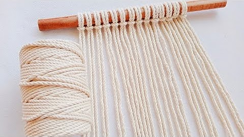 Macrame - Simple Macrame Coaster - Easy to follow Step by Step Tutorial for beginners - New Design