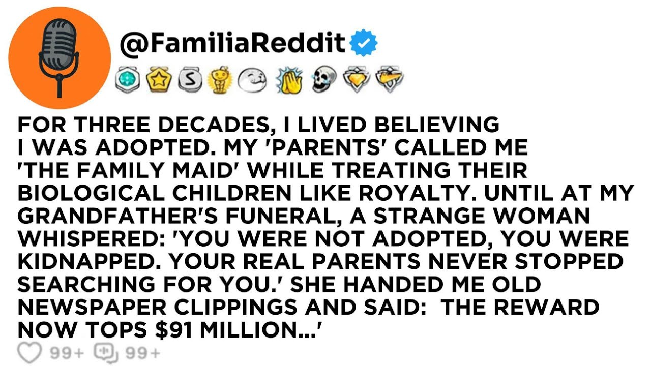 Jag stod längst bak i begravningskapellet med en vit lilja i handen när en främmande kvinna grep tag i min arm och viskade: ”Du blev inte adopterad, Sierra. Du blev kidnappad.” Jag hade levt i...