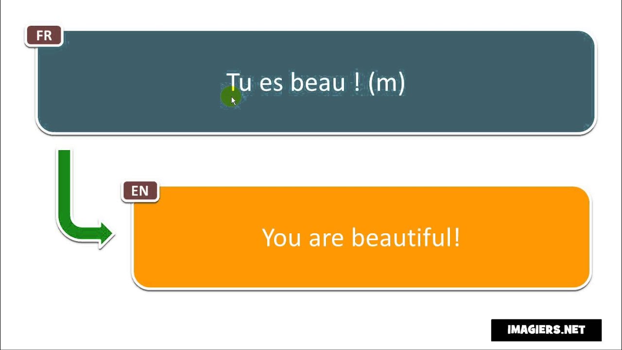 How to pronounce Tu es beau ! m - YouTube