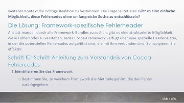 Verständnis von OSX/Cocoa-Fehlercodes