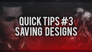 Quick Tip #3: How to save designs with the BEST quality | BazDZN @BazDZN