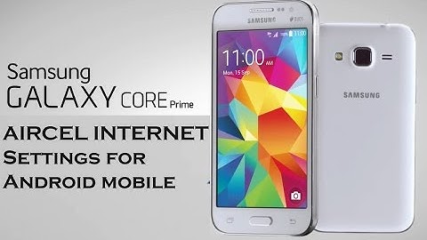 Aircel  2G - 3G   manual internet settings for android