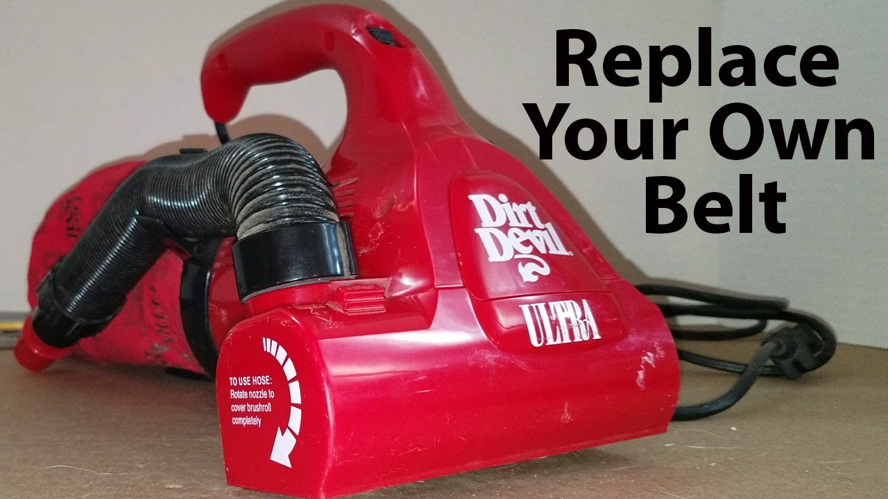 How to replace the belt on a Dirt Devil handheld/stair vacuum (model