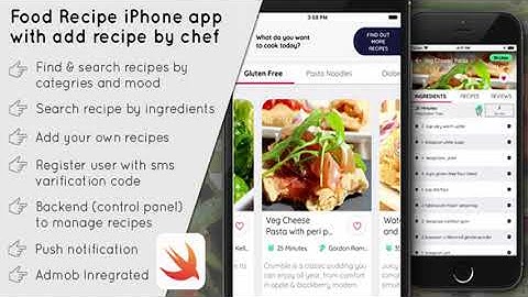 Food Recipe iPhone app with add recipe by chef - SWIFT 4 | Codecanyon Scripts and Snippets