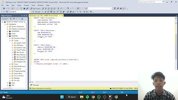 Tugas video pemograman basis data (SQL  Server Management Studio)