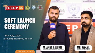 Mr. Sohail, Representative of Badar Energy, M. Anns Saleem, Interview IEEEP Fair 2025 Soft Launch screenshot 5