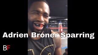 Adrien Broner Sparring for Adrian Granados