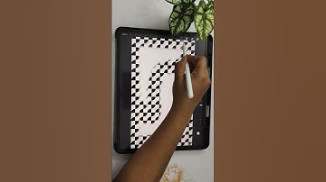 Geometric Pattern Procreate Brush #procreatebrushes #procreatedigitalart #procreate #satisfying