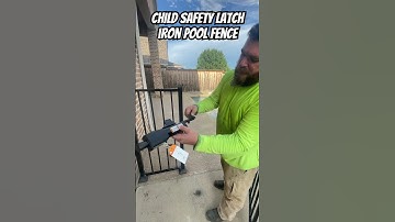 best pool fence latch for child safety #shorts #diy #poolfence