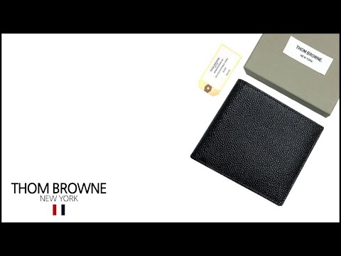 Video [THOM BROWNE] 톰브라운 페블그레인 삼선탭 반지갑 | MAW023A 00198 |... - youtube