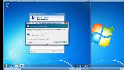 Remote Desktop Connection Tutorial in Windows 7 Multi user