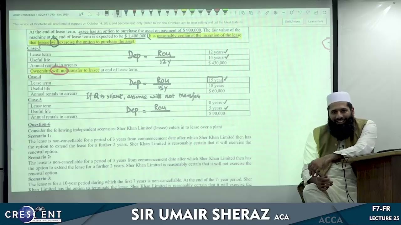 AS F7 FR Sir Umair Sheraz Lecture 25