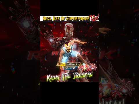 💀 Real use of Superpowers 🌚 wait for kaluu 🗿 #freefire #kaluu #ironman