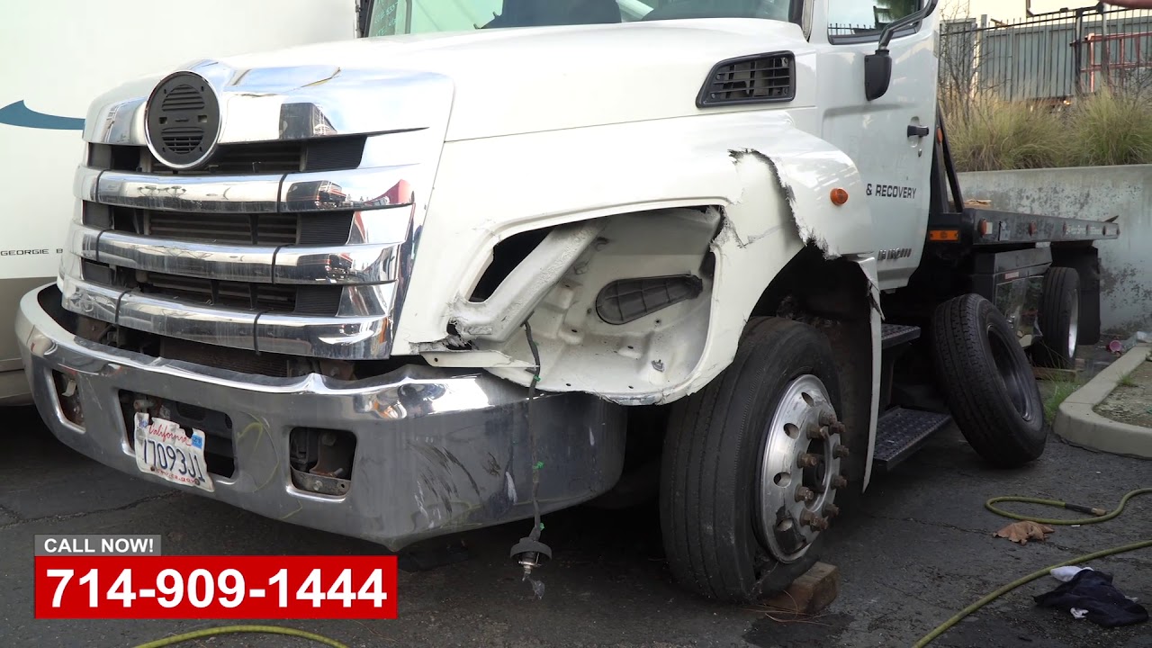 Tow Truck Collision Repair Shop - YouTube