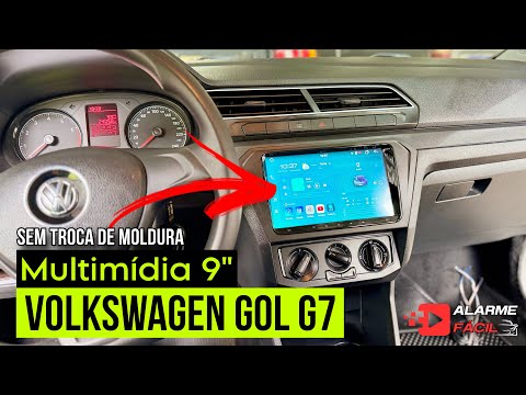Instalação Multimídia 9” Gol G7 ☑️ Modelo Volkswagen 