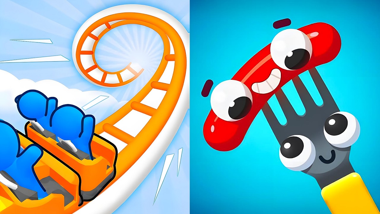 Runner Coaster vs Fork N Sausage I FINALLY HIT MAX LEVEL! 😱