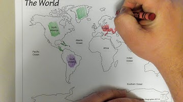 World Map Coloring Video
