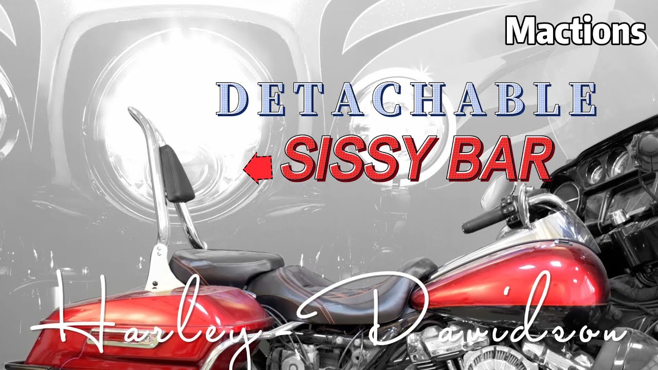 How To Install the Detachable Sissy Bar on Harley in Minute YouTube