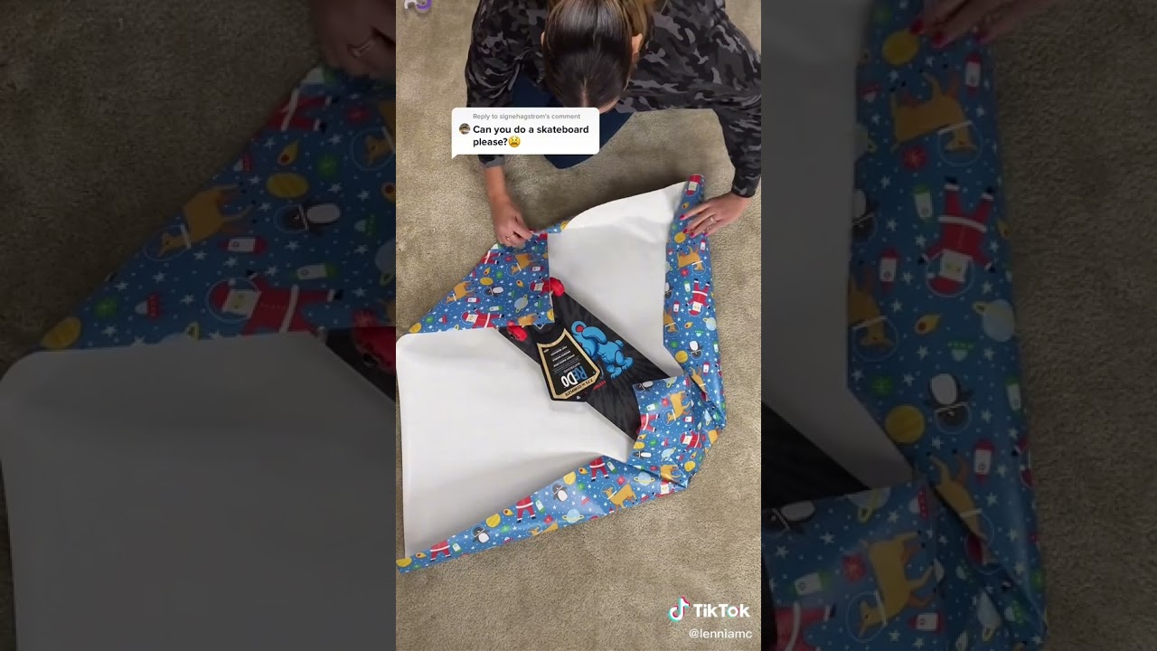 How To Wrap A Skateboard For Christmas