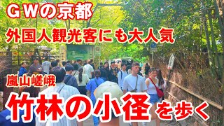 4/28(日)GWの京都 外国人観光客に大人気！嵐山竹林の小径〜トロッコ嵐山〜嵯峨竹林の散策路を歩く【4K】Kyoto Arashiyama walk by VIRTUAL KYOTO 6,139 views 2 weeks ago 28 minutes