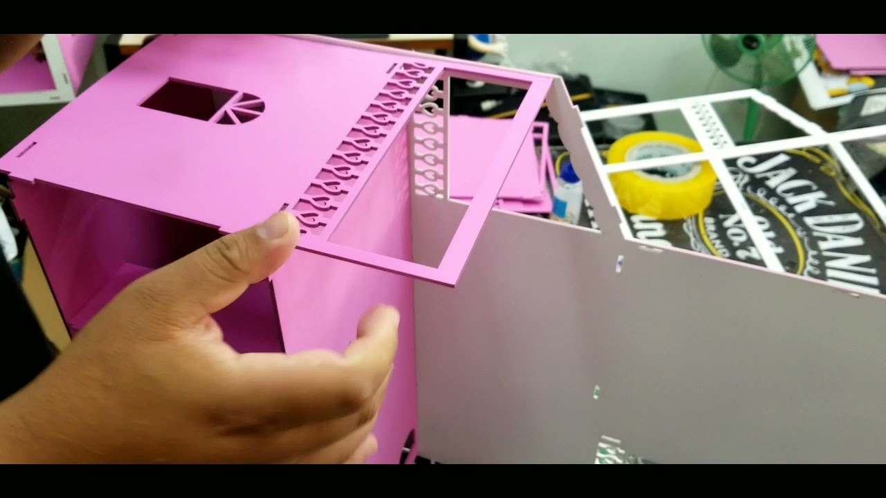 MONTAGEM  CASINHA  DE BONECA MDF POLLY - LOL  (PARTE 1)