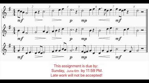 Advanced Girls Choir Cycle 6 - Week 5 - Assignment 2