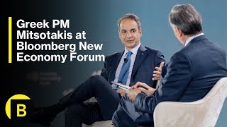 Greek PM Mitsotakis at Bloomberg New Economy Forum