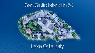 Italy by Drone: San Giulio Island | Lake Orta | 5K Lake | By Atellani