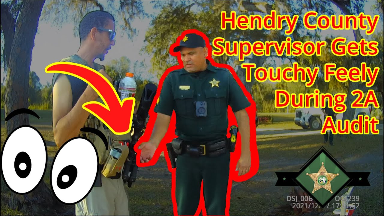 Депутат округа Хендри ведет себя резво во время проверки по Второй поправке. Фт. Вооруженный рыбак.