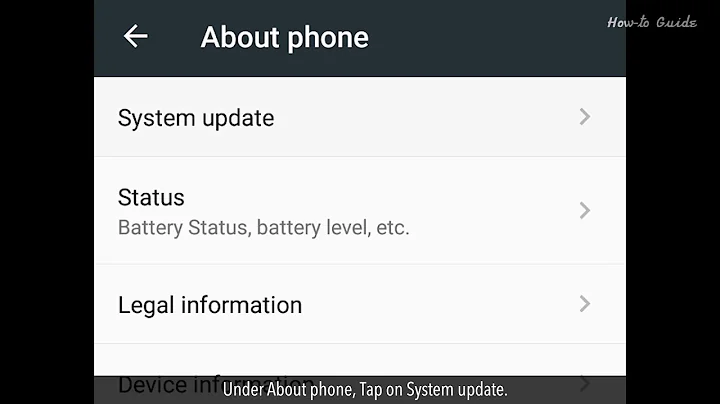 How To Update Android phone