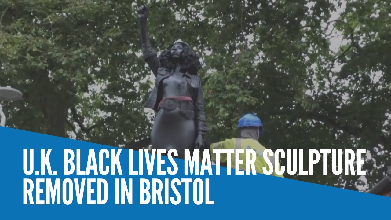 UK Black Lives Matter sculpture removed in Bristol