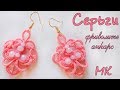 Серьги Нежность фриволите анкарс видео мастер класс. Earrings Tenderness tatting frivolite ankars