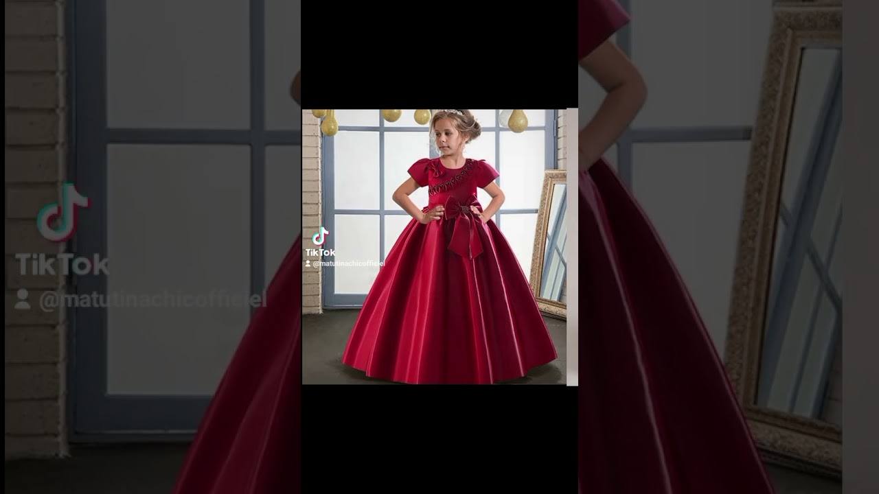 Robe de soirée pour filles de 4 à 14 ans, tenue de spectacle à gros nœud, Costume de princesse