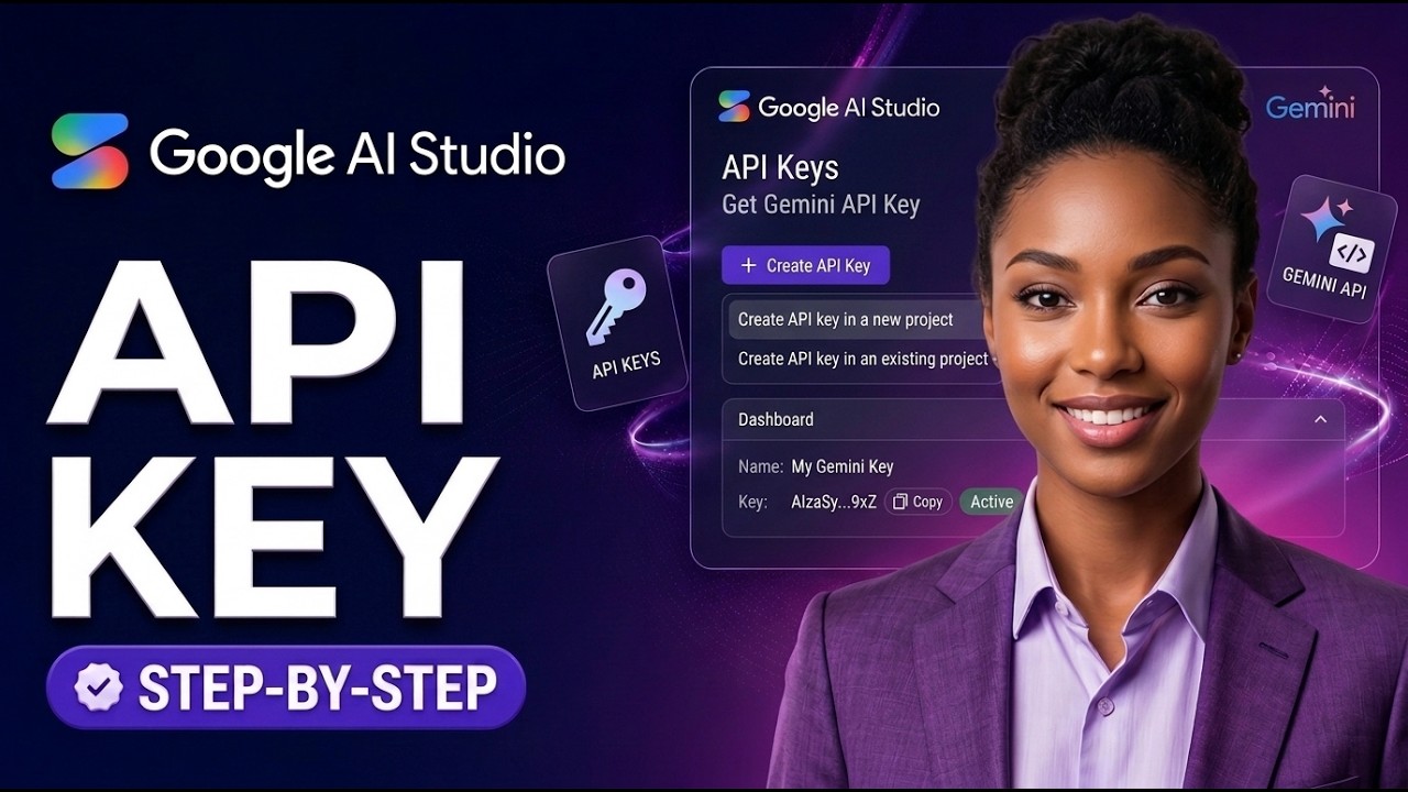 How to Get a Google AI Studio Gemini API Key (Step-by-Step 2026) - YouTube