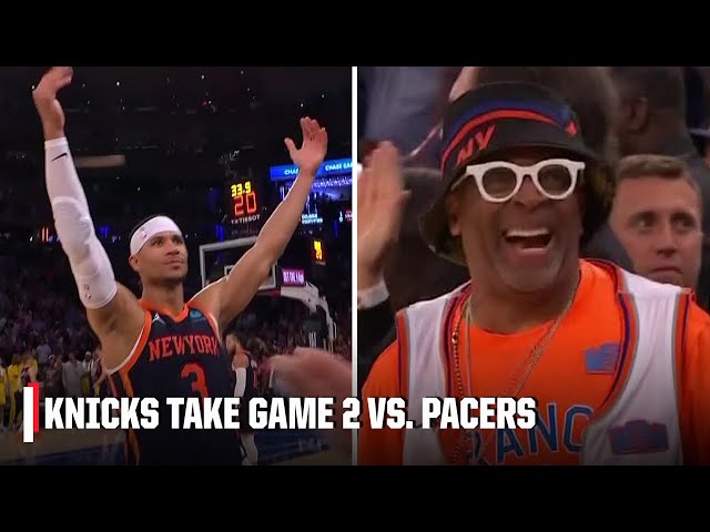 KNICKS SEAL THE DEAL LATE IN 4TH TO TAKE GAME 2 VS. PACERS 😤 | NBA on ESPN