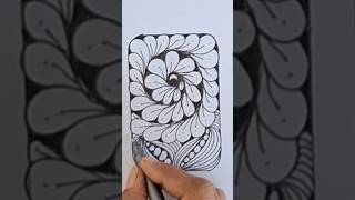 Soothing Zentangle Flowers 🌿🖋️ Perfect for Relaxation 🎨 #art #zentanglelegend #drawing #zenpatterns