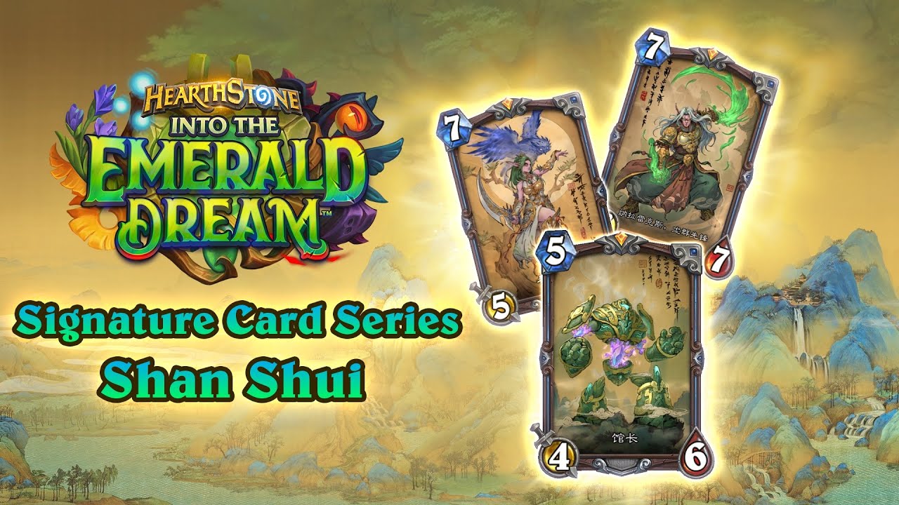 ハースストーン、新しい「山水」シグネチャーカードシリーズを発表