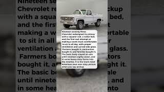 Chevrolet Built a Truck and Sold the Same Shape for Fifteen Years**